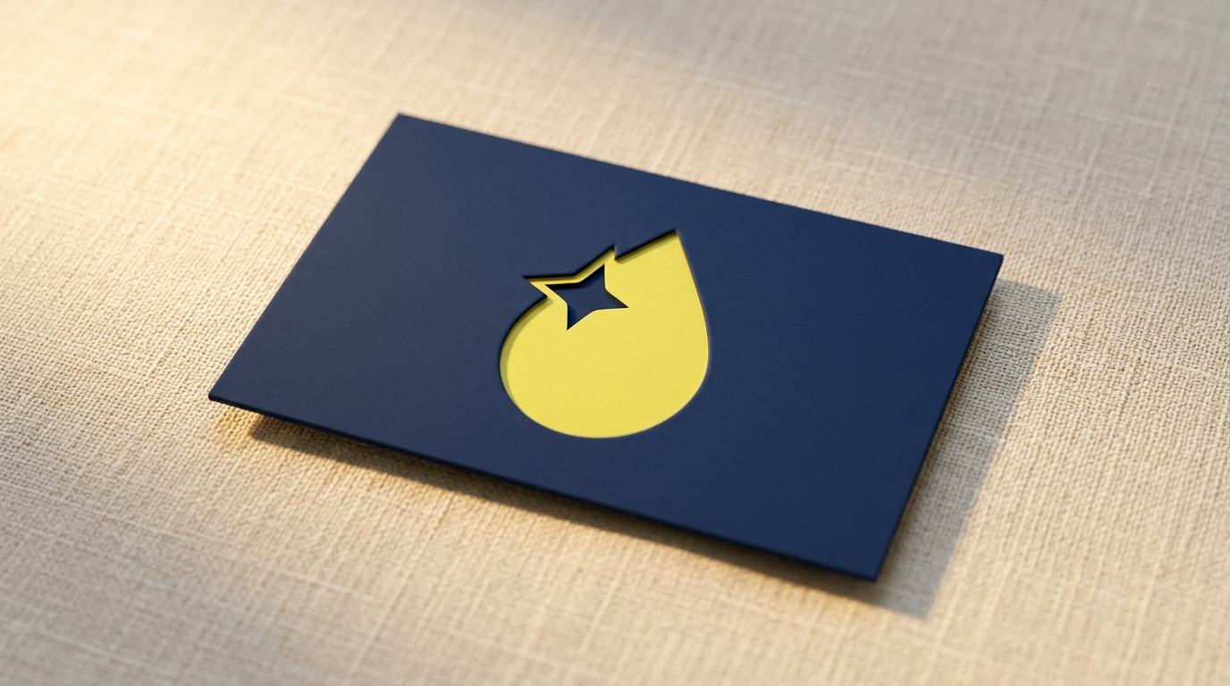 An Astral Drip gift card on a linen surface